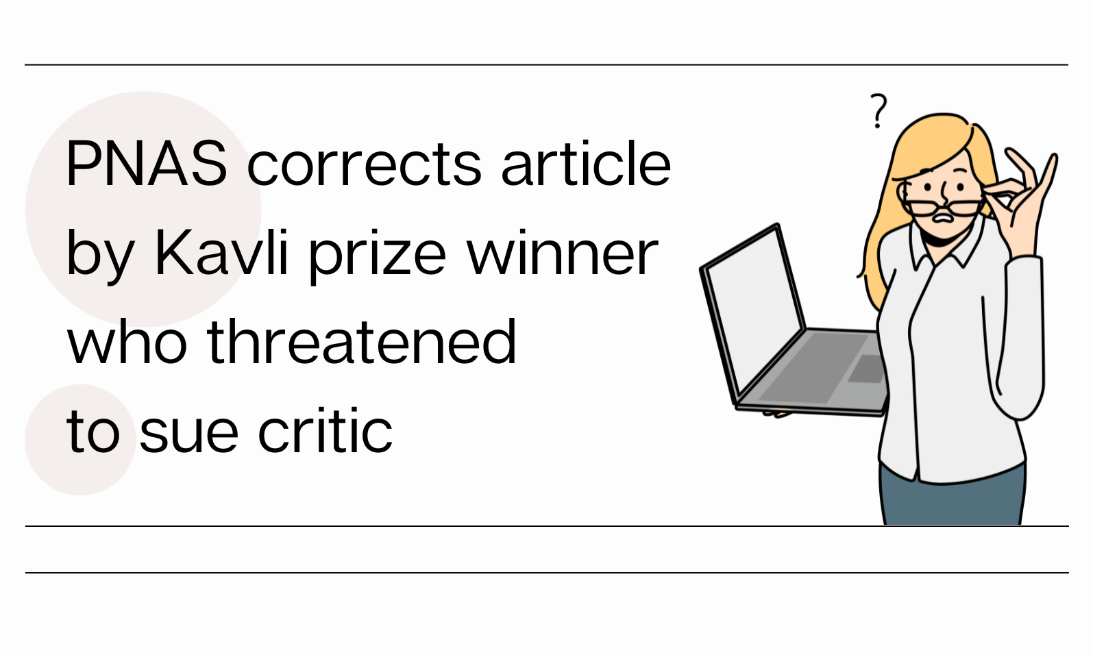 PNAS corrects article by Kavli prize winner who threatened to sue critic