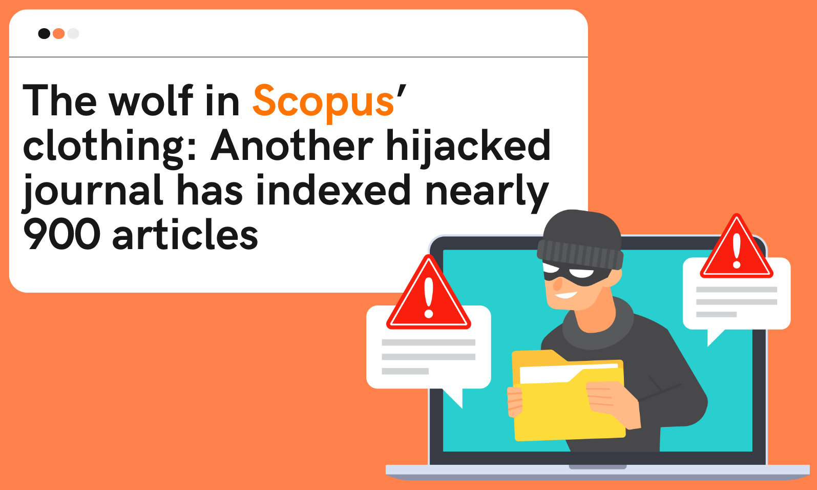 The wolf in Scopus’ clothing: Another hijacked journal has indexed nearly 900 articles
