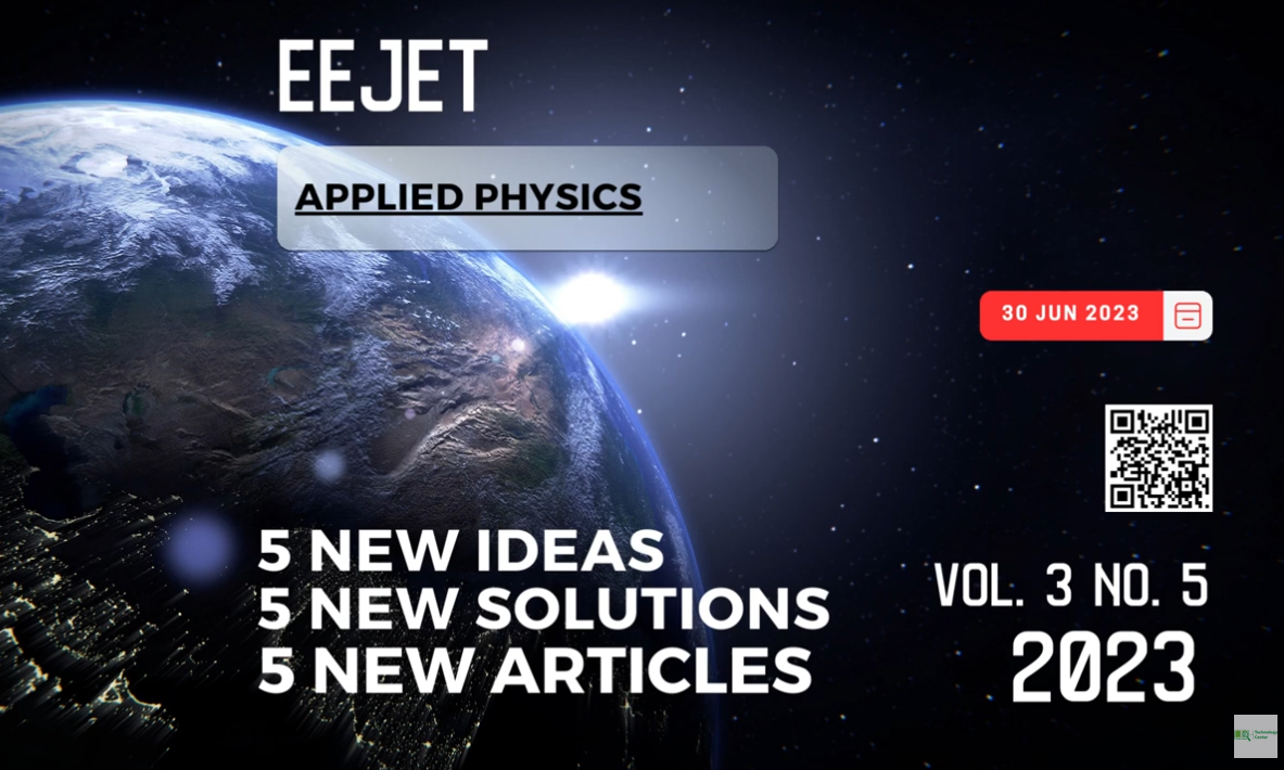 EEJET | Vol. 3 No. 5 (123) (2023) | Applied physics