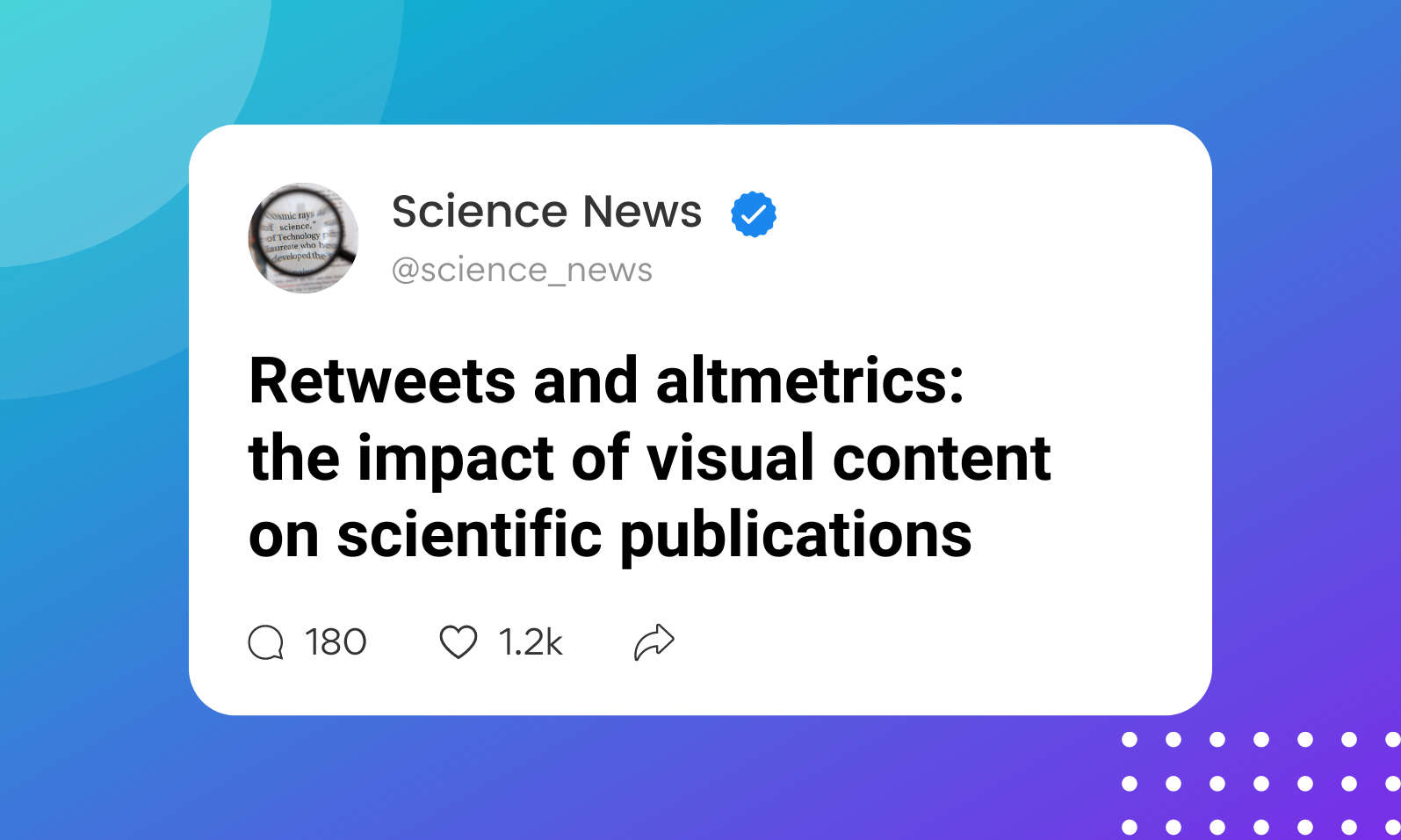 Retweets and altmetrics: the impact of visual content on scientific publications