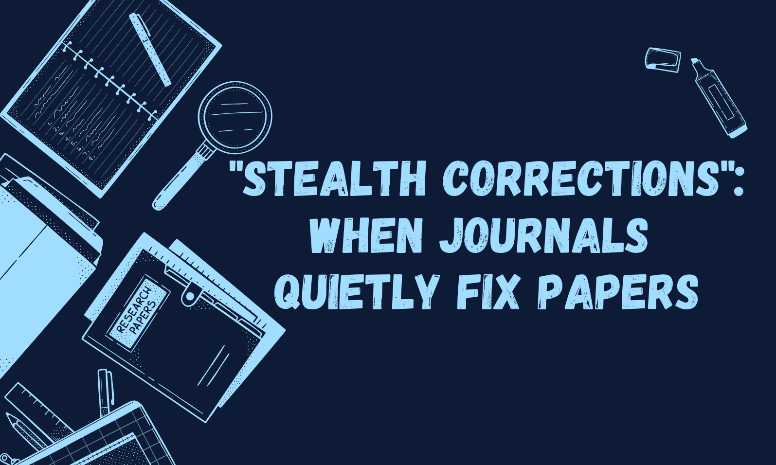 "Stealth corrections": when journals quietly fix papers