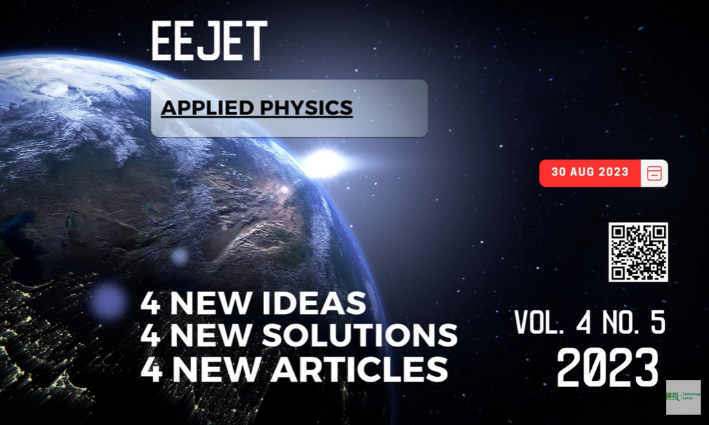 EEJET | Vol. 4 No. 5 (124) (2023) | Applied physics