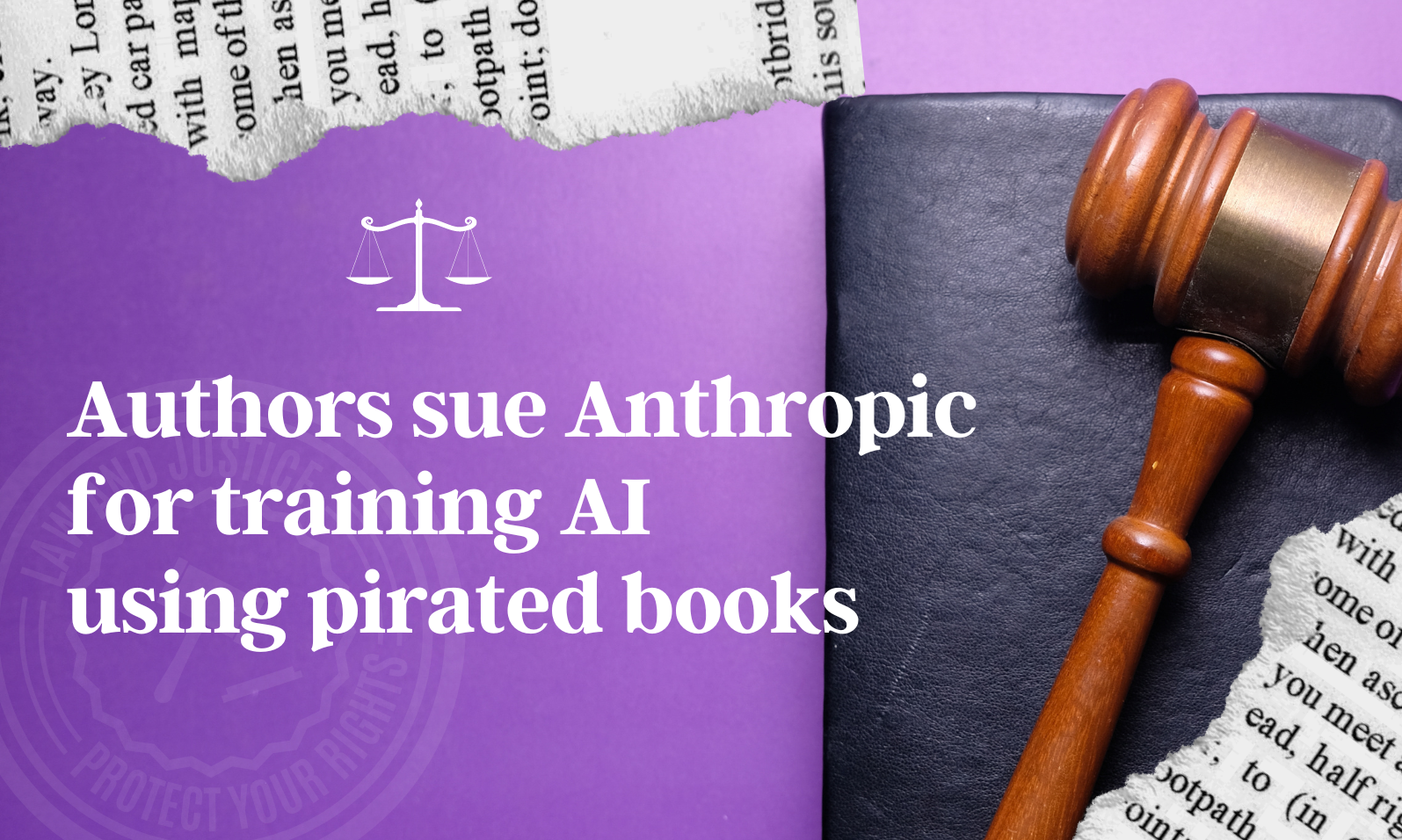 Authors sue Anthropic for training AI using pirated books