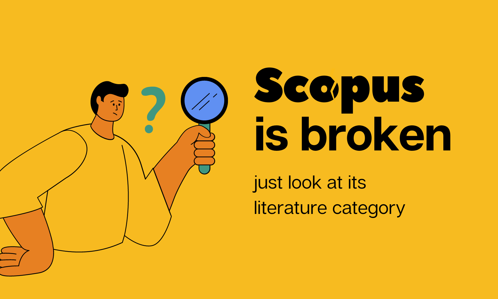 Scopus is broken – just look at its literature category