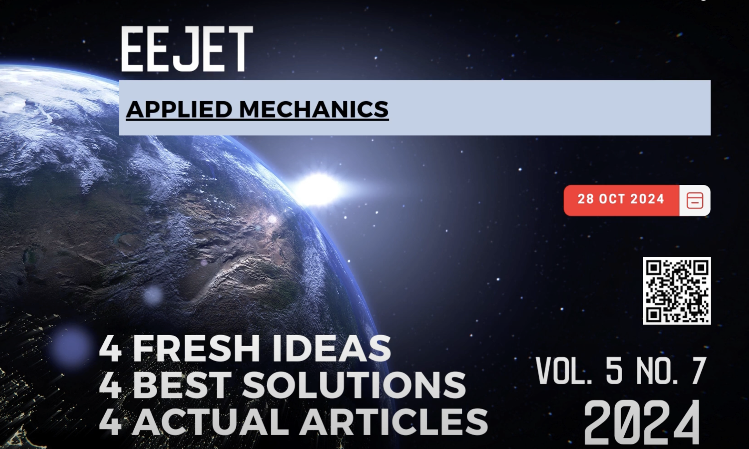 EEJET | Vol. 5 No. 7 (131) (2024) | Applied mechanics